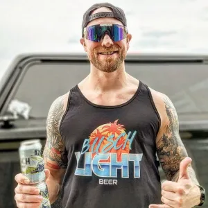 '80s Busch Light Retro Wave Tank Top