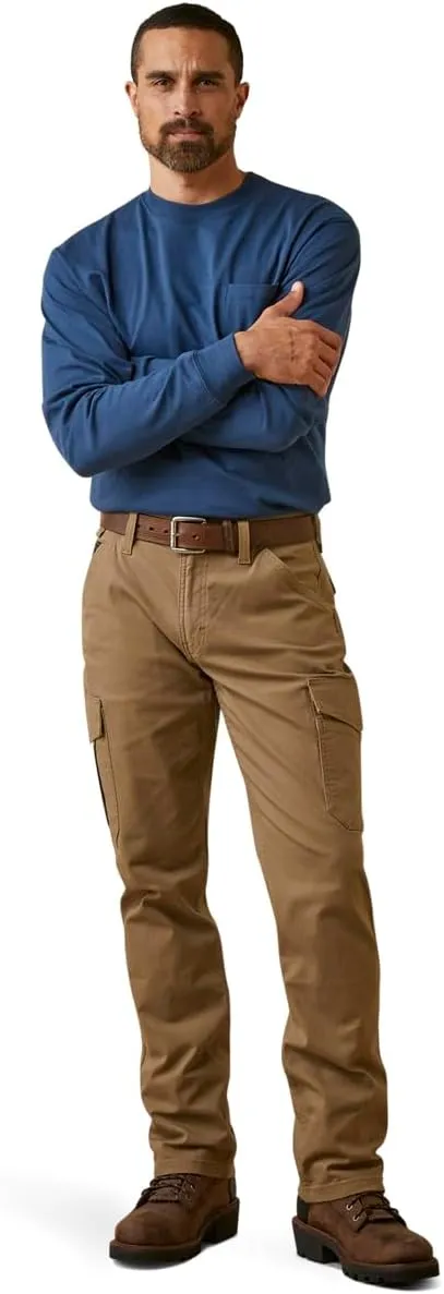 Ariat Men's Rebar M4 Relaxed Made Tough Cargo Straight Pant
