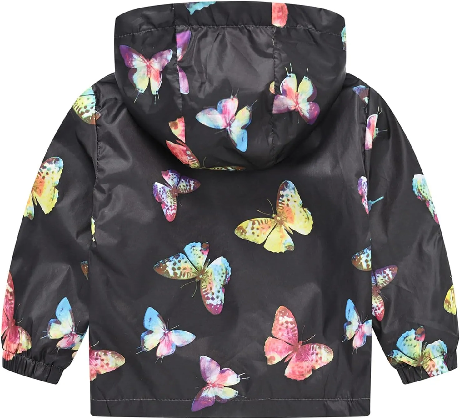 AUBIG Kids Lightweight Windbreaker Zipper Hooded Jackets Coat Long Sleeve Cartoon Print Trench Spring Fall Outerwear