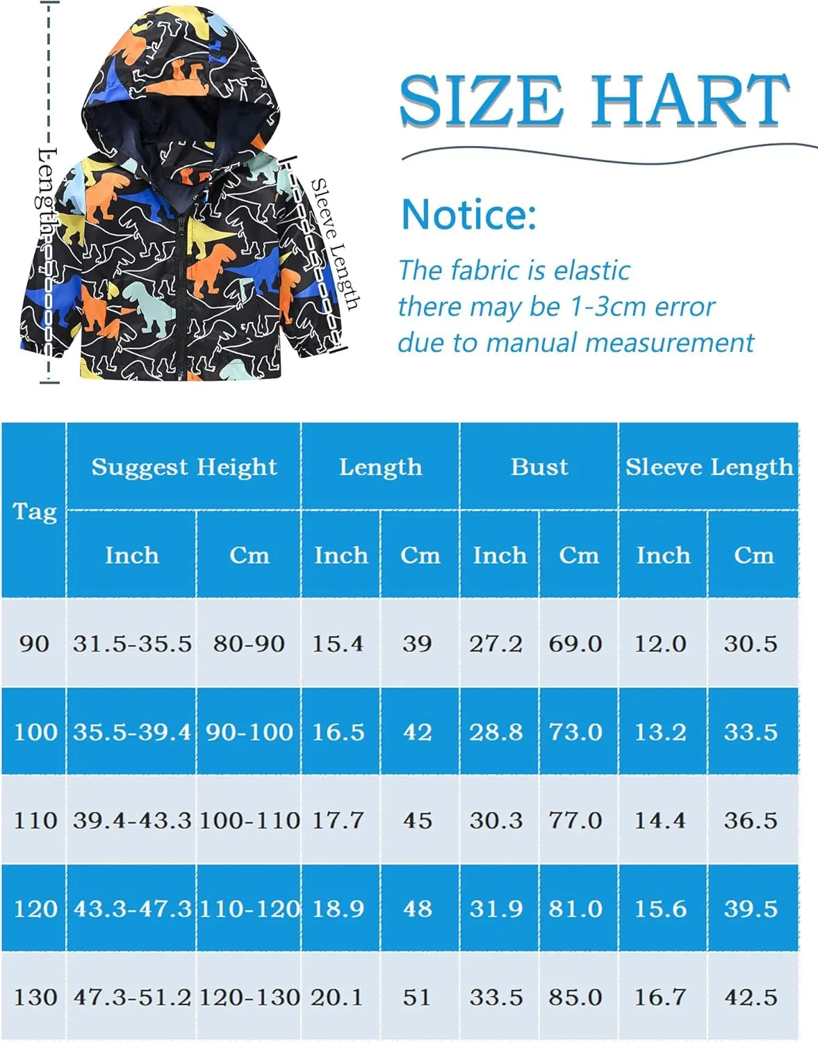 AUBIG Kids Lightweight Windbreaker Zipper Hooded Jackets Coat Long Sleeve Cartoon Print Trench Spring Fall Outerwear