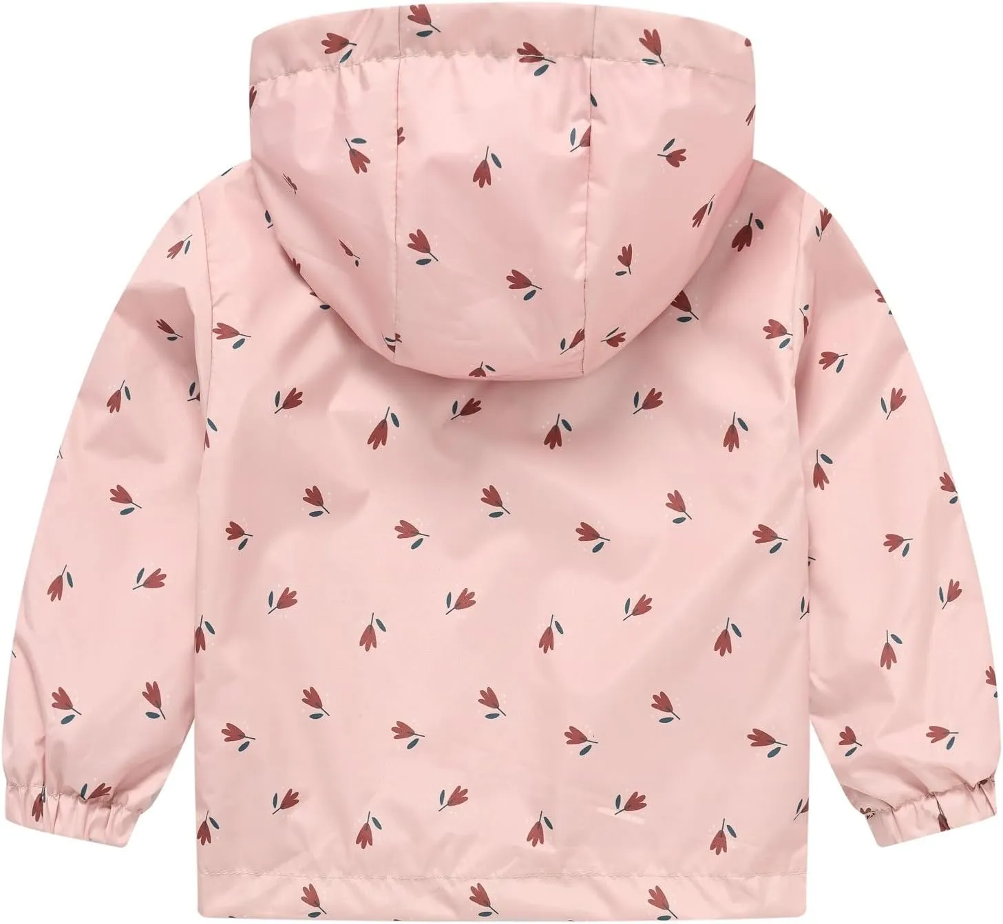 Baby Girls Jackets with Hood Windbreakers Windproof Raincoat Spring Outwear Coat Zipper Up Trench Outerwear