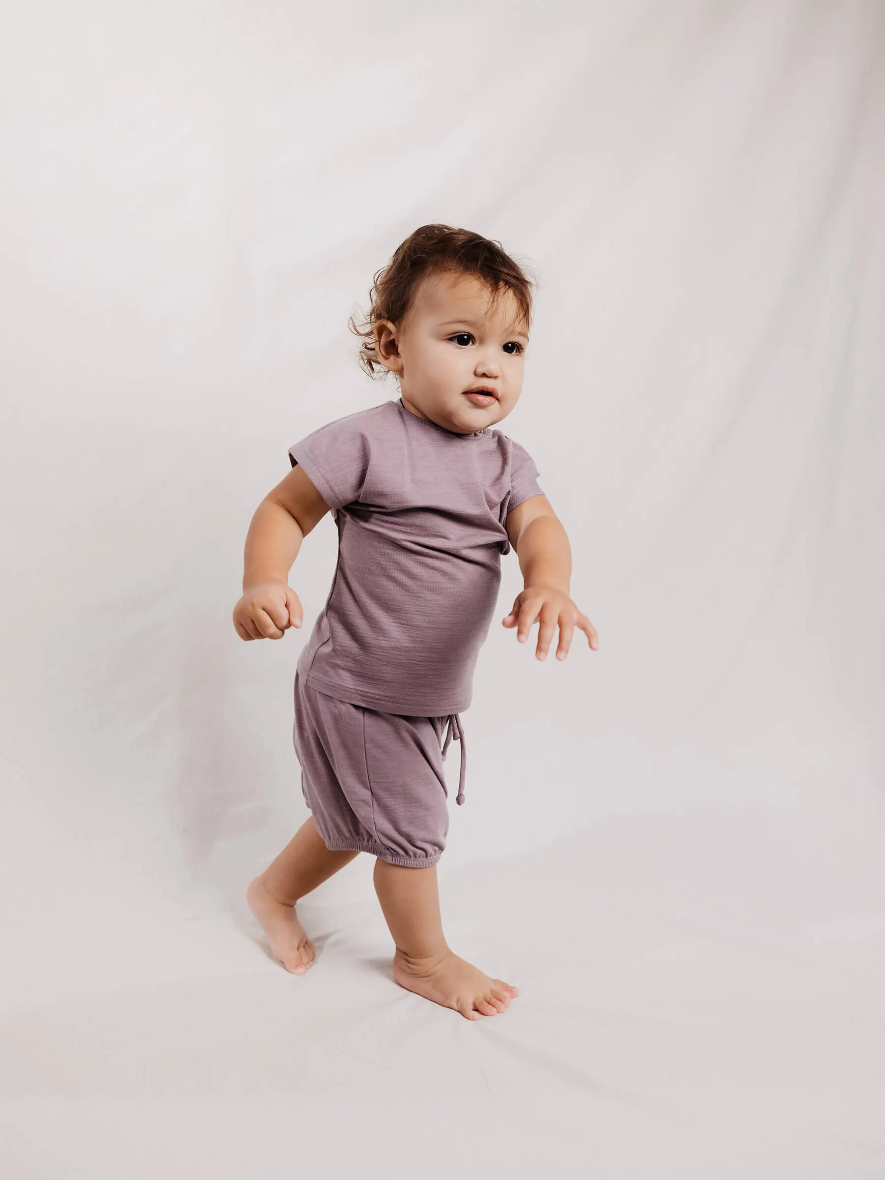 Baby Juniper Shorts Mauve