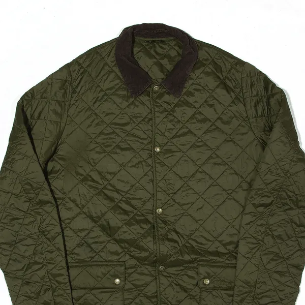 BARBOUR Thurland Quilted Jacket Green Nylon Mens XL