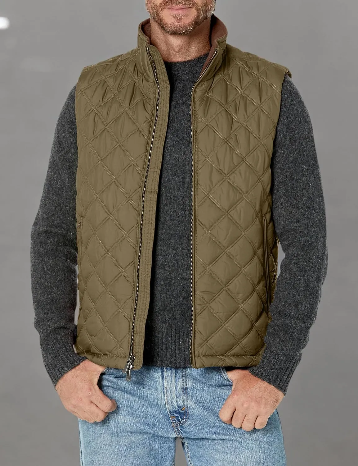 Brooks Brothers Men's Diamond Quilted Vest