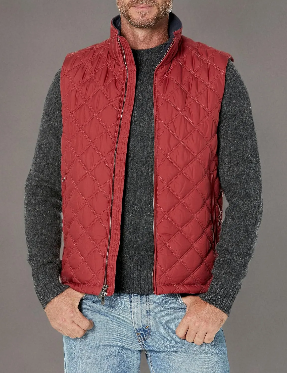 Brooks Brothers Men's Diamond Quilted Vest