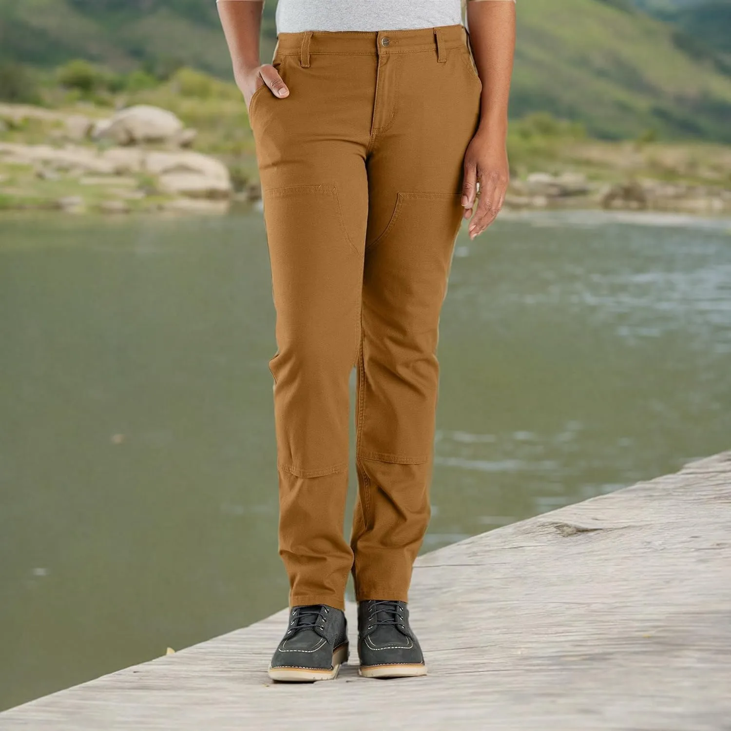 Carhartt Women's Rugged Flex Relaxed Fit Canvas Double-Front Pant
