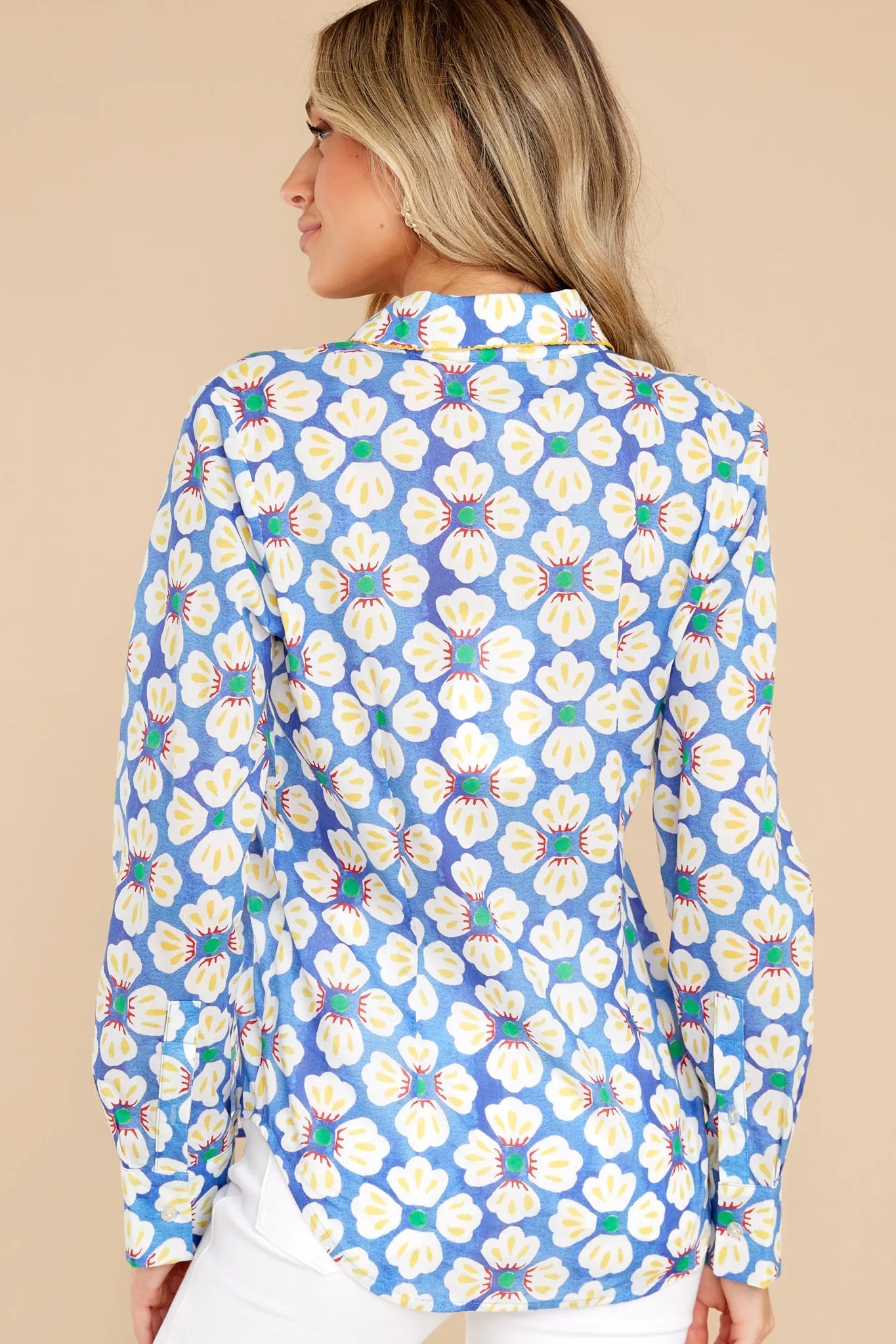 Carmela Lirio Celeste Blouse