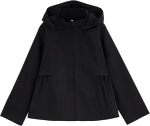 GERU Girls Lightweight Waterproof Hooded Raincoats Windbreakers Outdoor Hiking Trench Coat Jacket 3-12Y