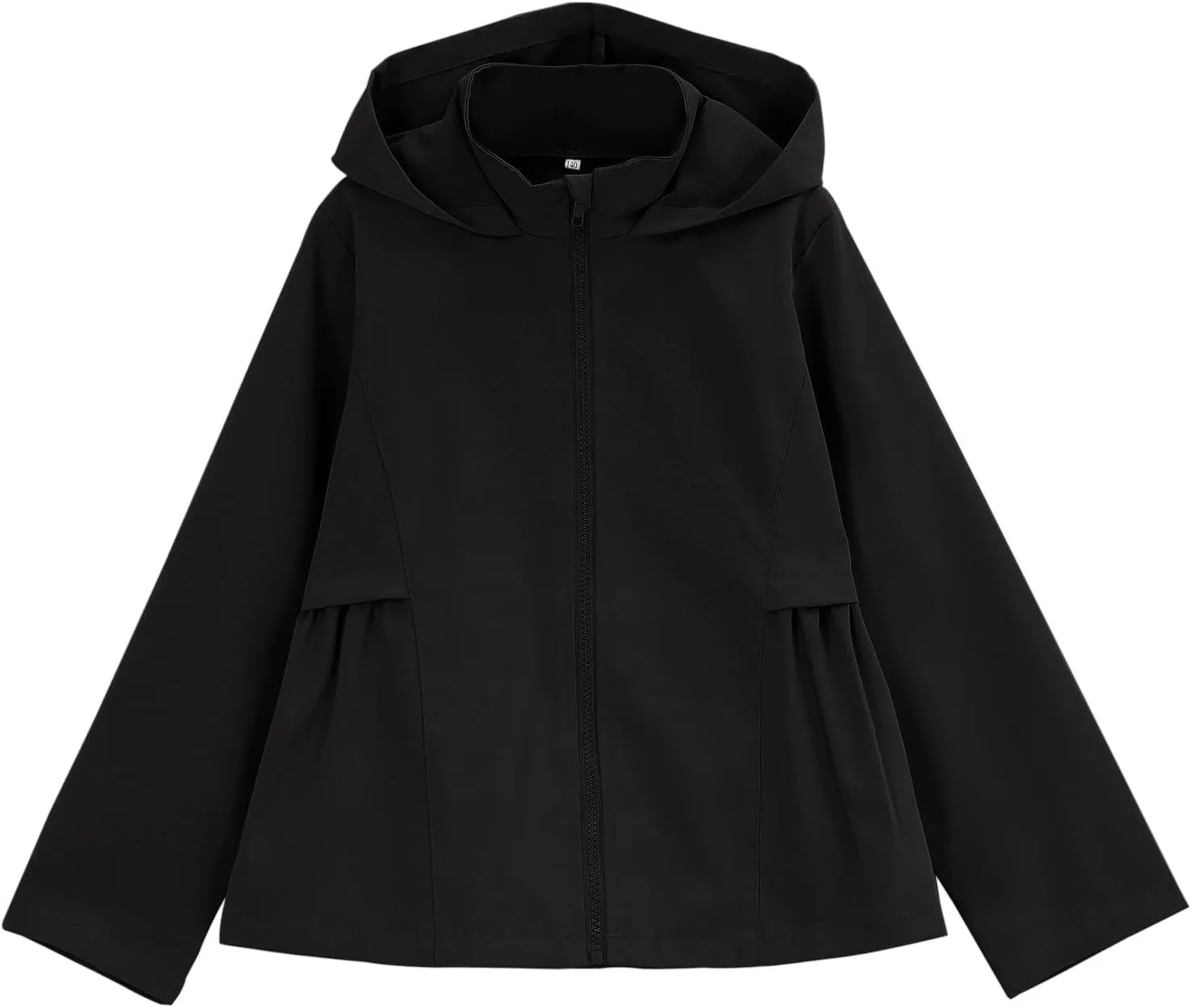 GERU Girls Lightweight Waterproof Hooded Raincoats Windbreakers Outdoor Hiking Trench Coat Jacket 3-12Y