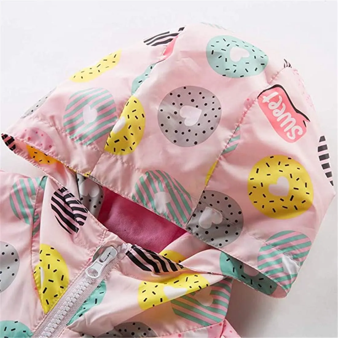 Girls Boys Rain Jackets Lightweight Waterproof Raincoat Outdoor Hooded Breathable Windbreakers for Kids