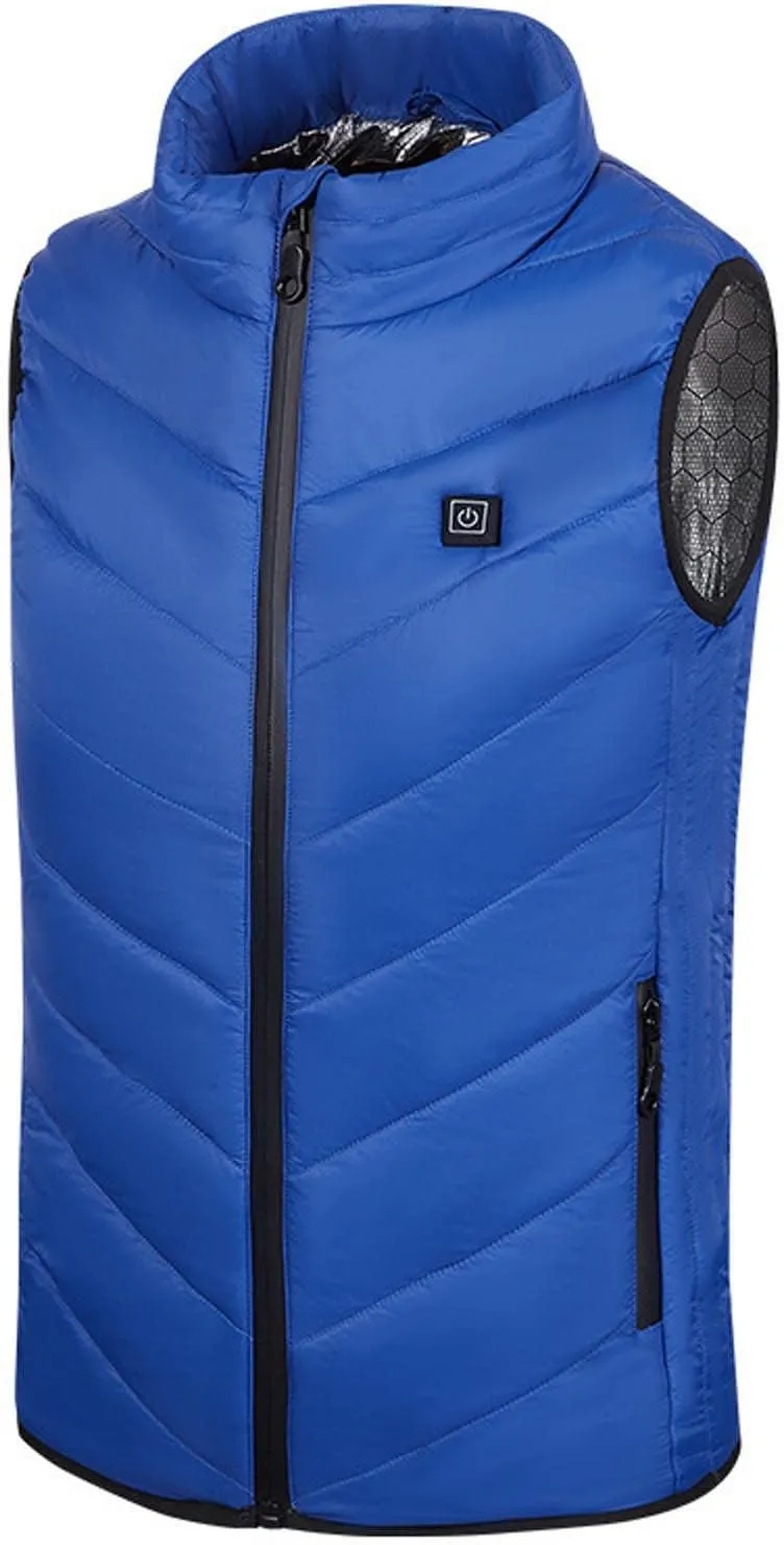 Girls Boys USB Electric Heated Vest Winter Ski Suit Kids Heating Waistcoat Down Jacket Outwear
