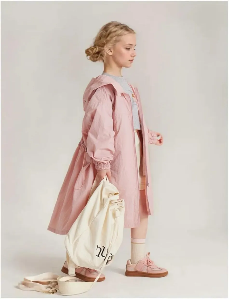 Girls Rain Jackets Waterproof Raincoat for Kids Lightweight Coats Hooded Windbreakers