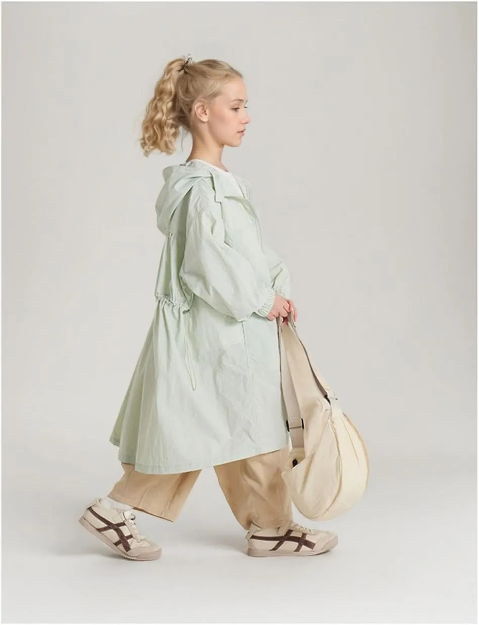 Girls Rain Jackets Waterproof Raincoat for Kids Lightweight Coats Hooded Windbreakers