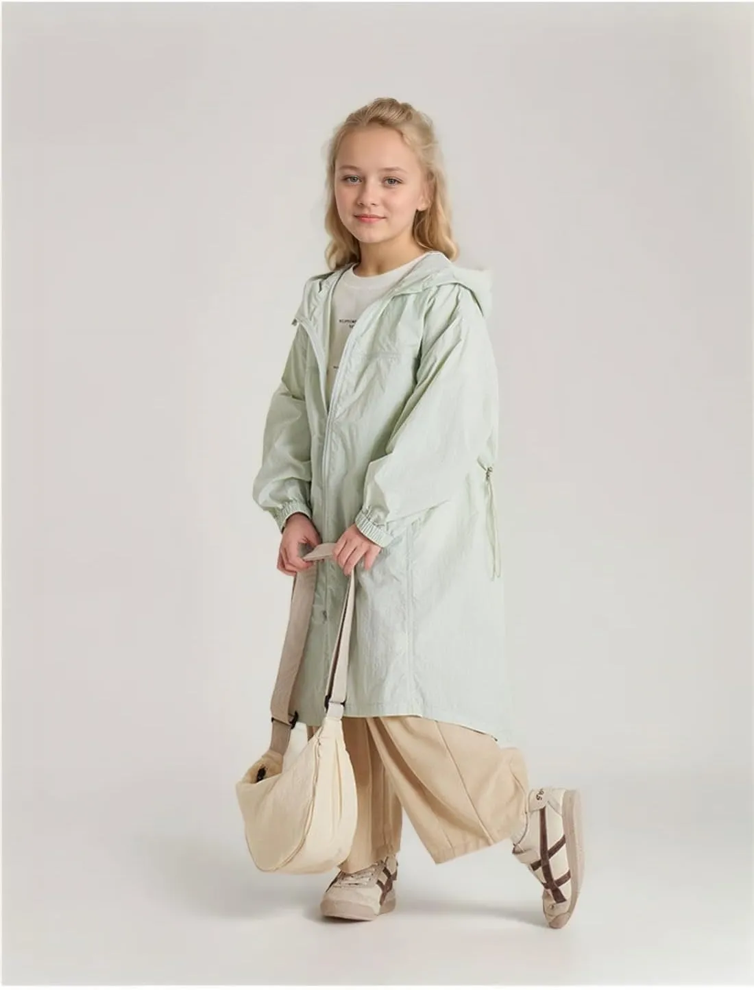 Girls Rain Jackets Waterproof Raincoat for Kids Lightweight Coats Hooded Windbreakers