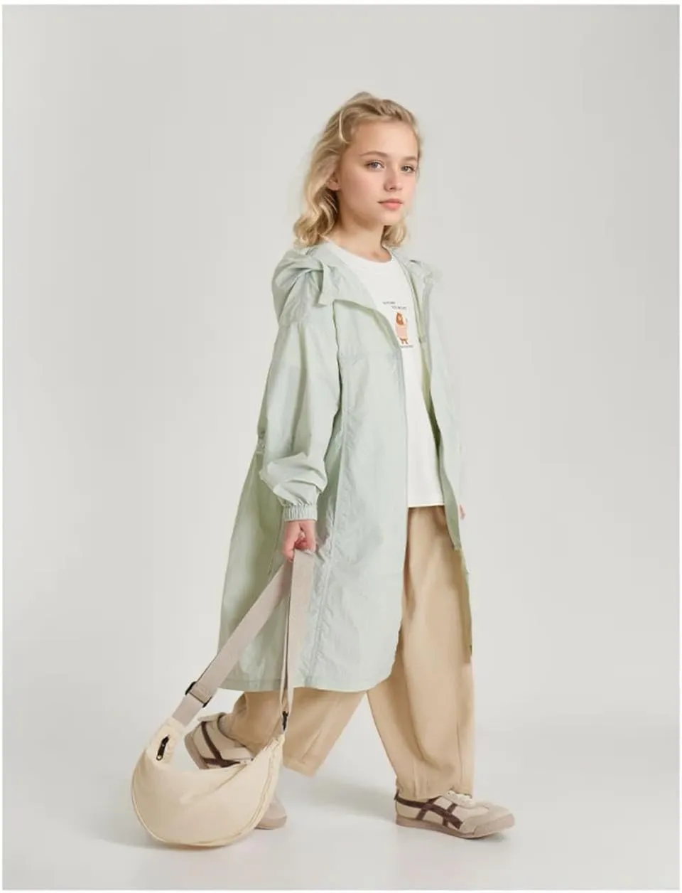 Girls Rain Jackets Waterproof Raincoat for Kids Lightweight Coats Hooded Windbreakers