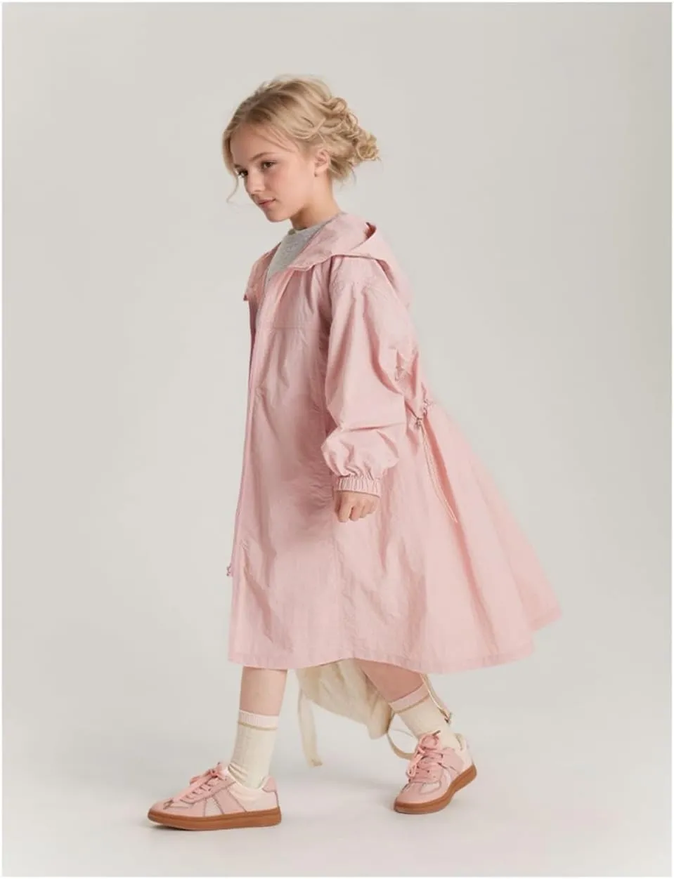 Girls Rain Jackets Waterproof Raincoat for Kids Lightweight Coats Hooded Windbreakers