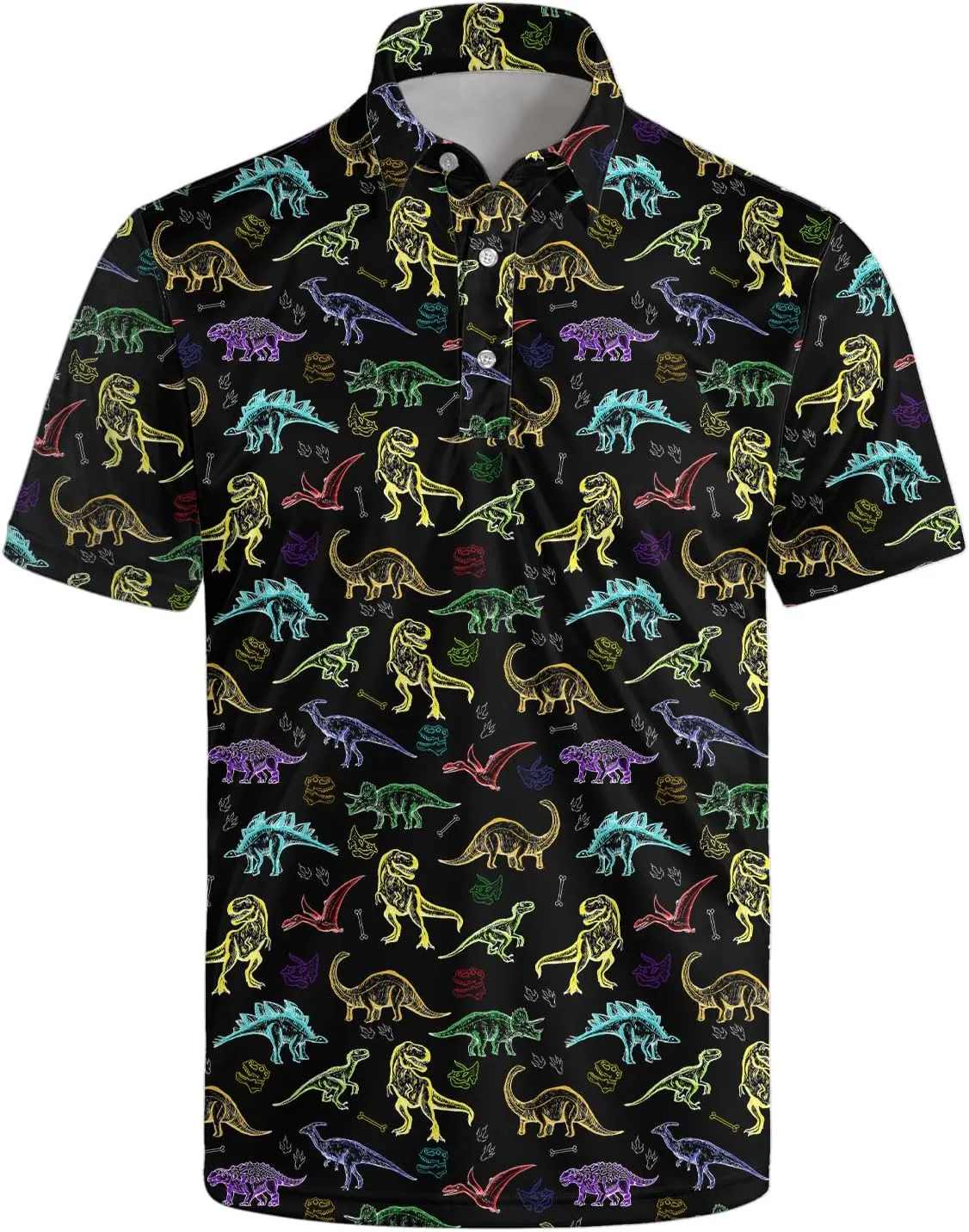 Golf Shirts for Men Funny Golf Polo Shirts Short Sleeve Polo Shirts Moisture Wicking Performance Golf Outfits