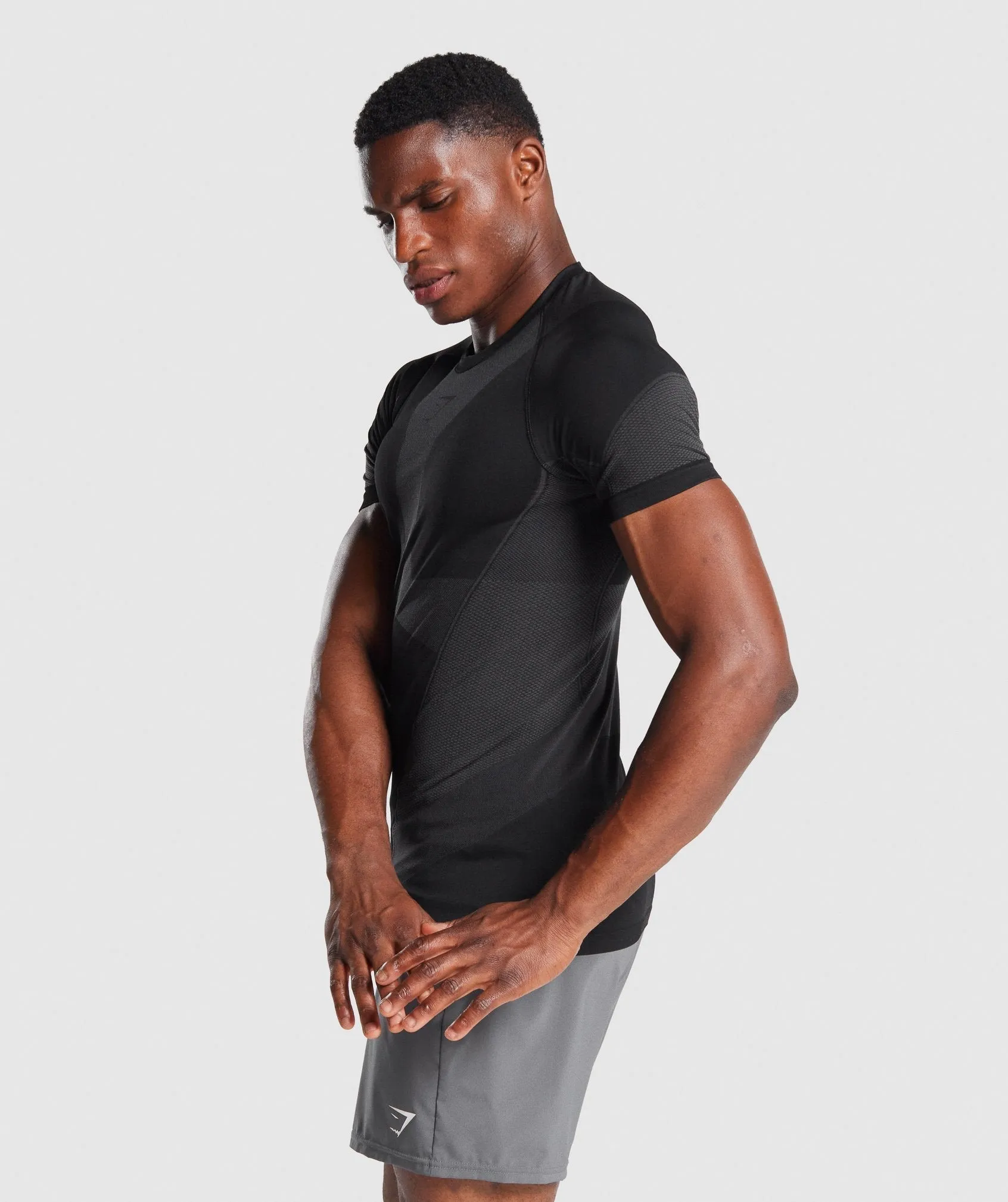 Gymshark Free Force Seamless T-Shirt - Black