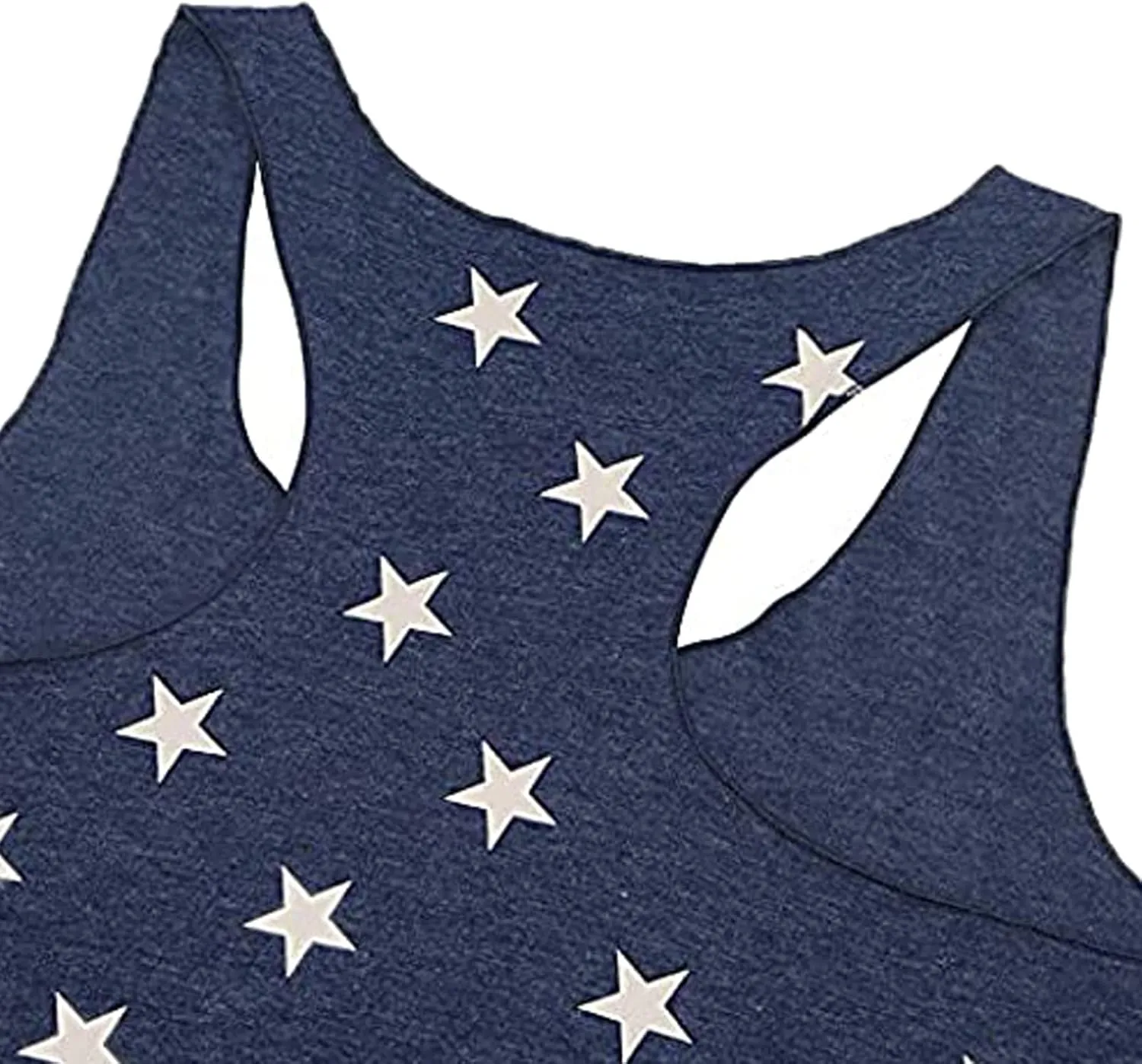 HRIUYI 4th of July Tank Tops for Women Sleeveless American Flag T-Shirts Tees Vest Blouse