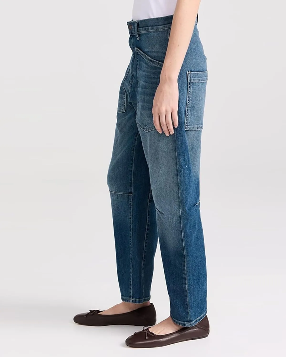 Kedera Women's Barrel Jeans Pants Straight Wide Leg Y2K Denim Pants Baggy Boyfriend Jeans with Pockets