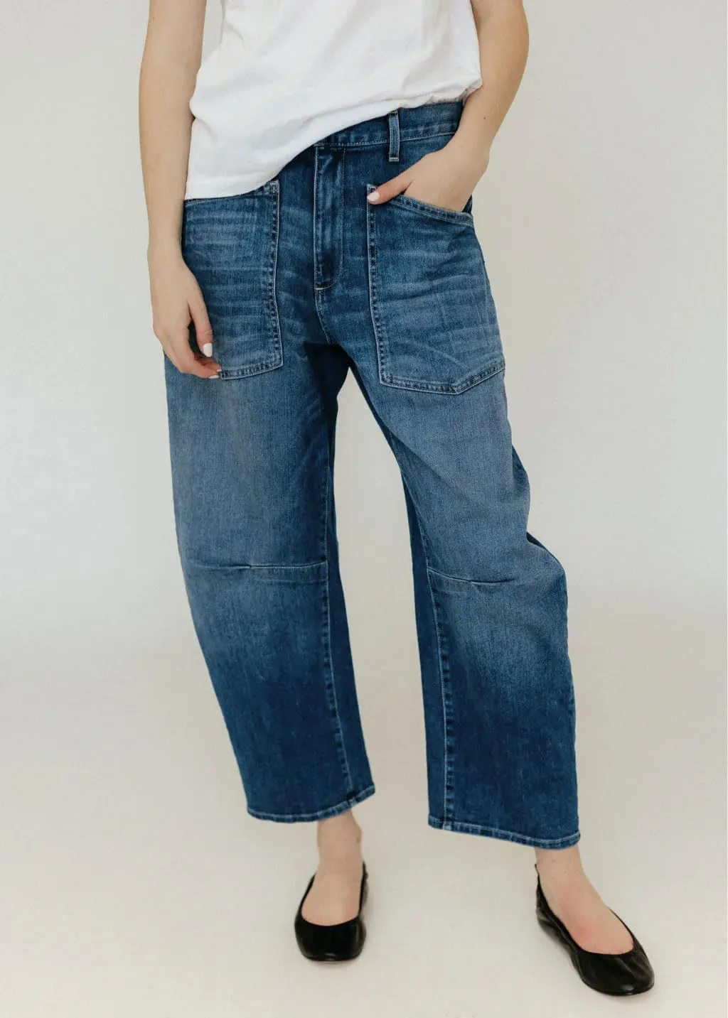 Kedera Women's Barrel Jeans Pants Straight Wide Leg Y2K Denim Pants Baggy Boyfriend Jeans with Pockets