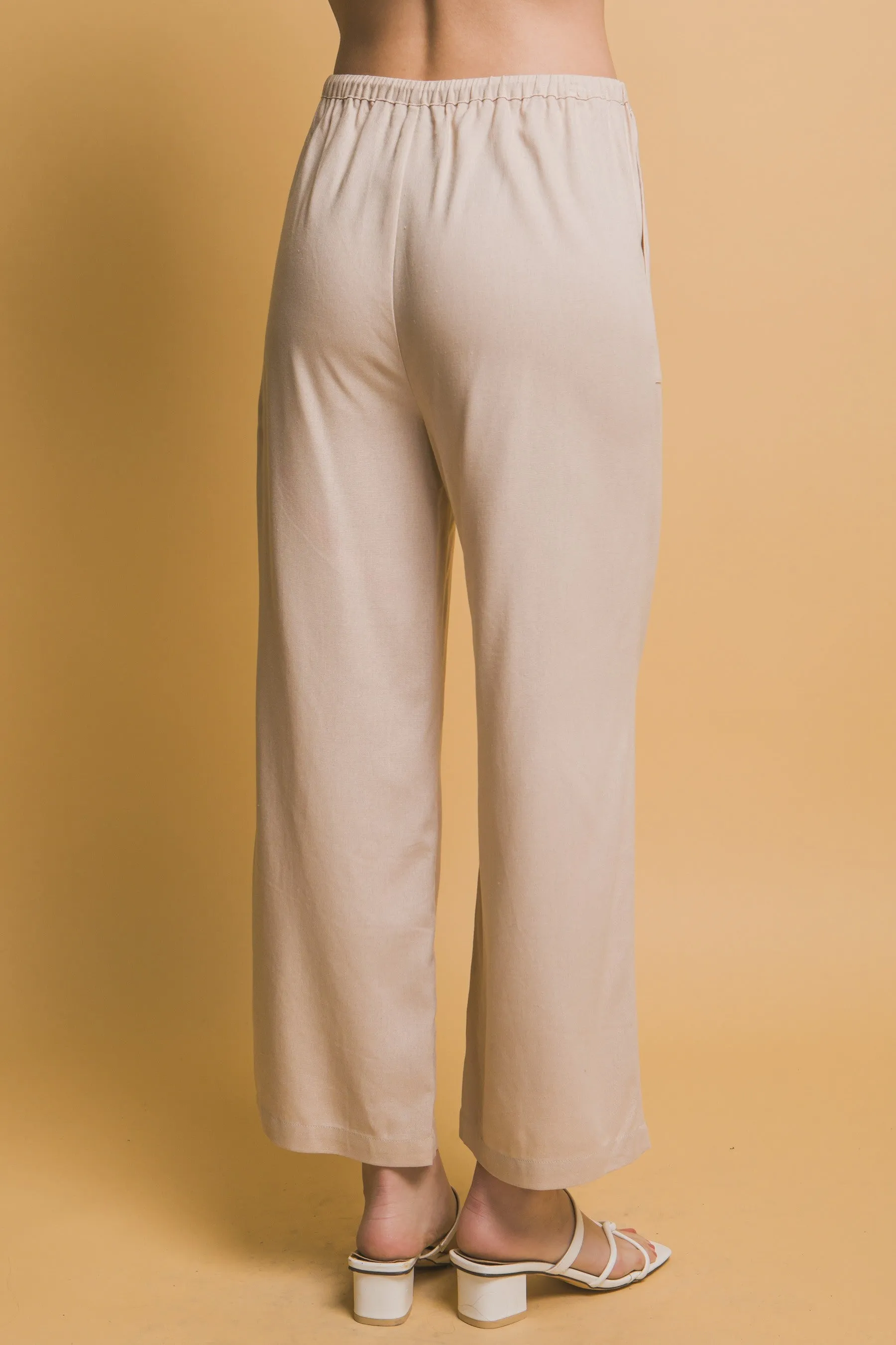 Khaki Linen Pants