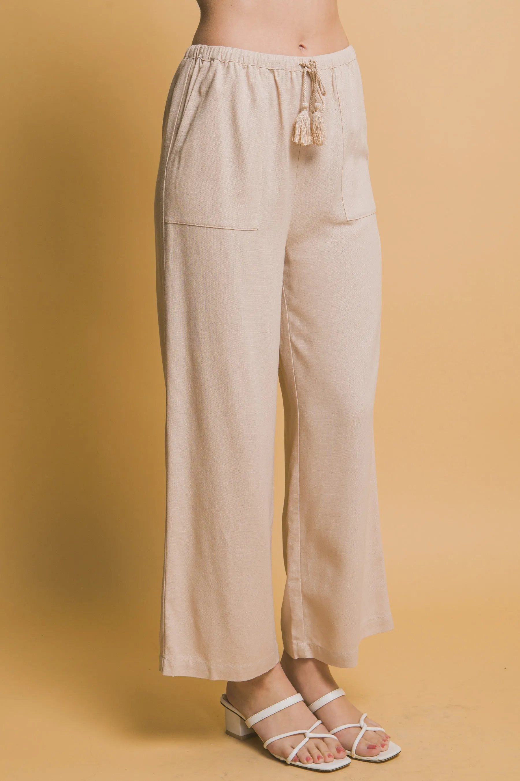 Khaki Linen Pants