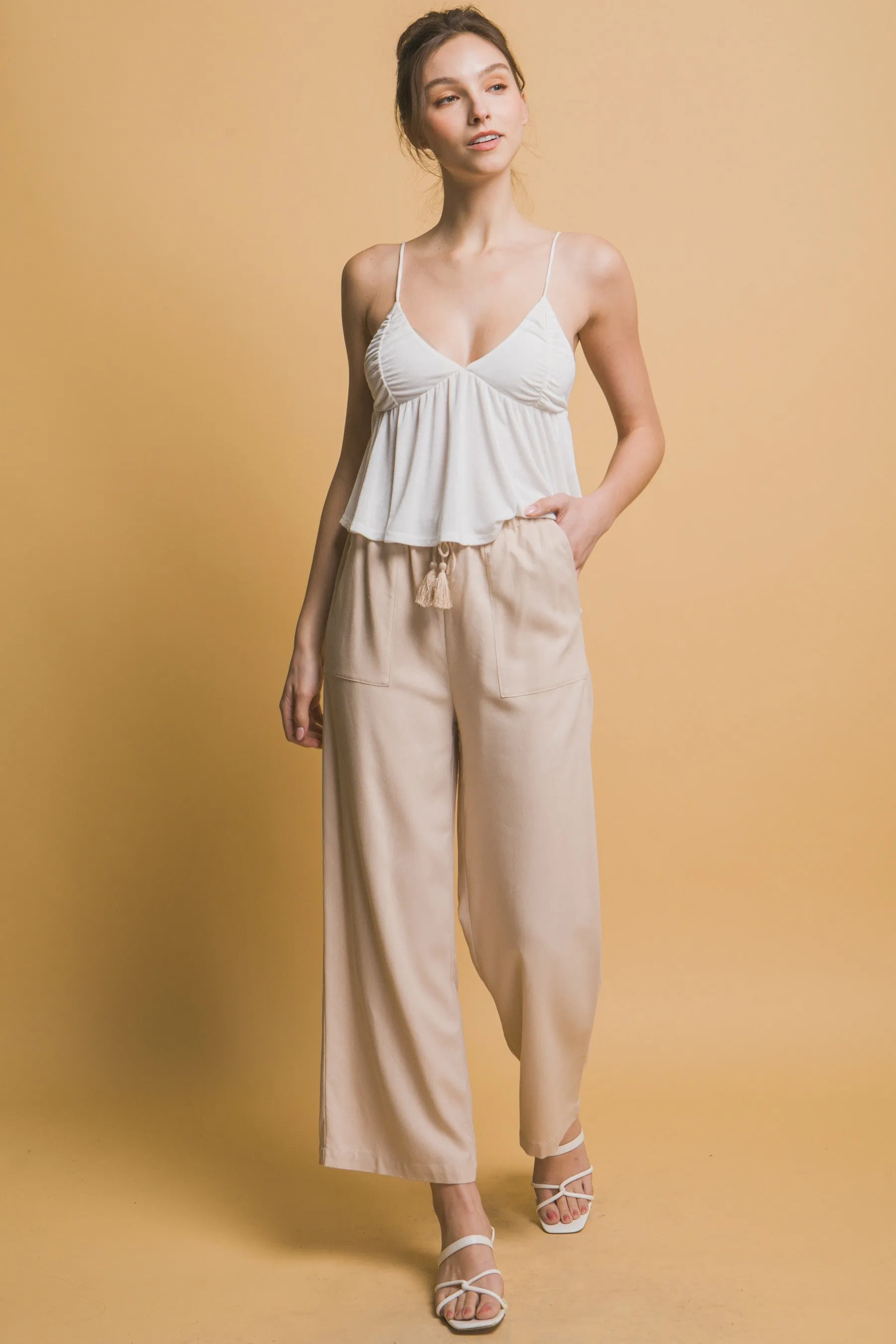 Khaki Linen Pants