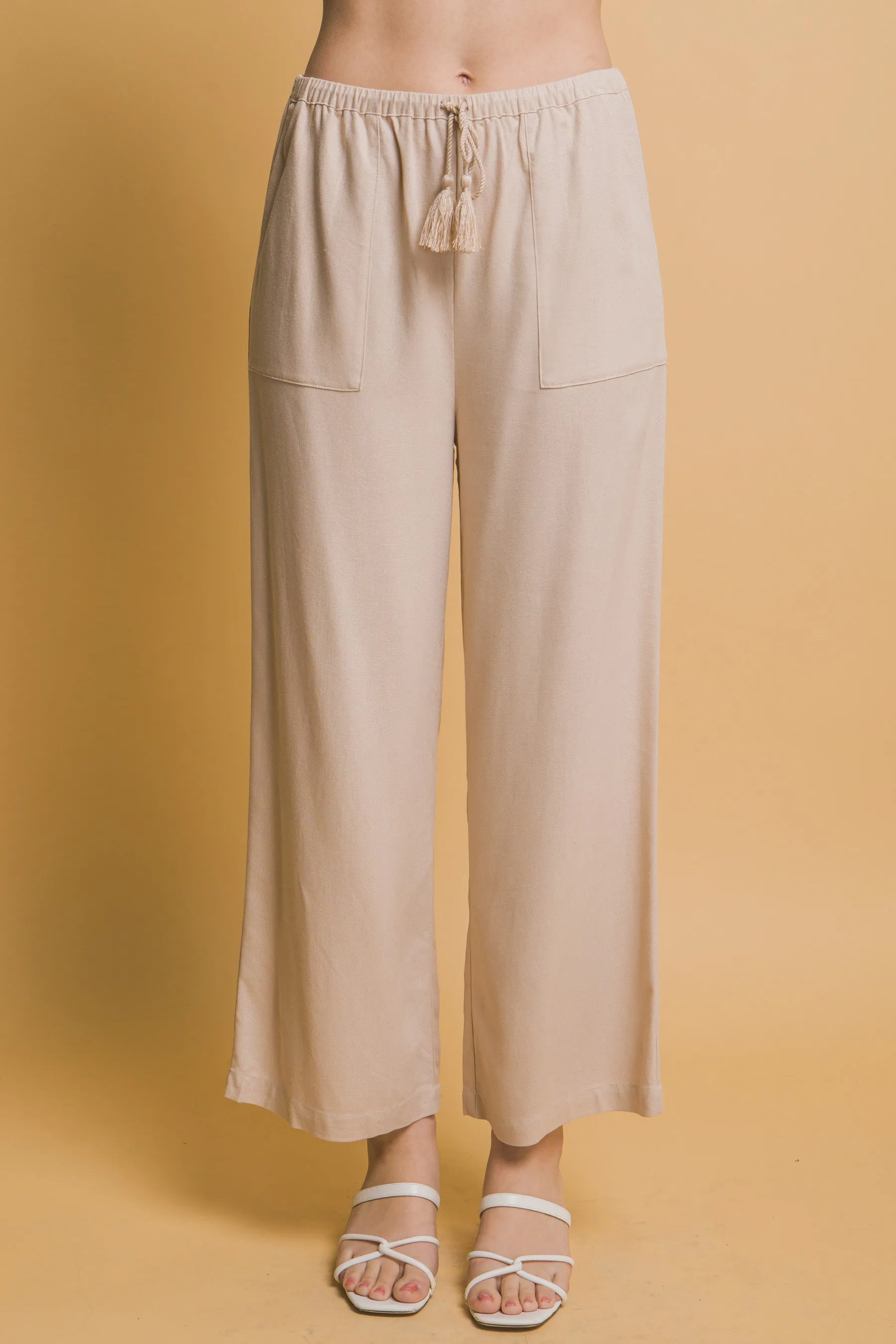 Khaki Linen Pants
