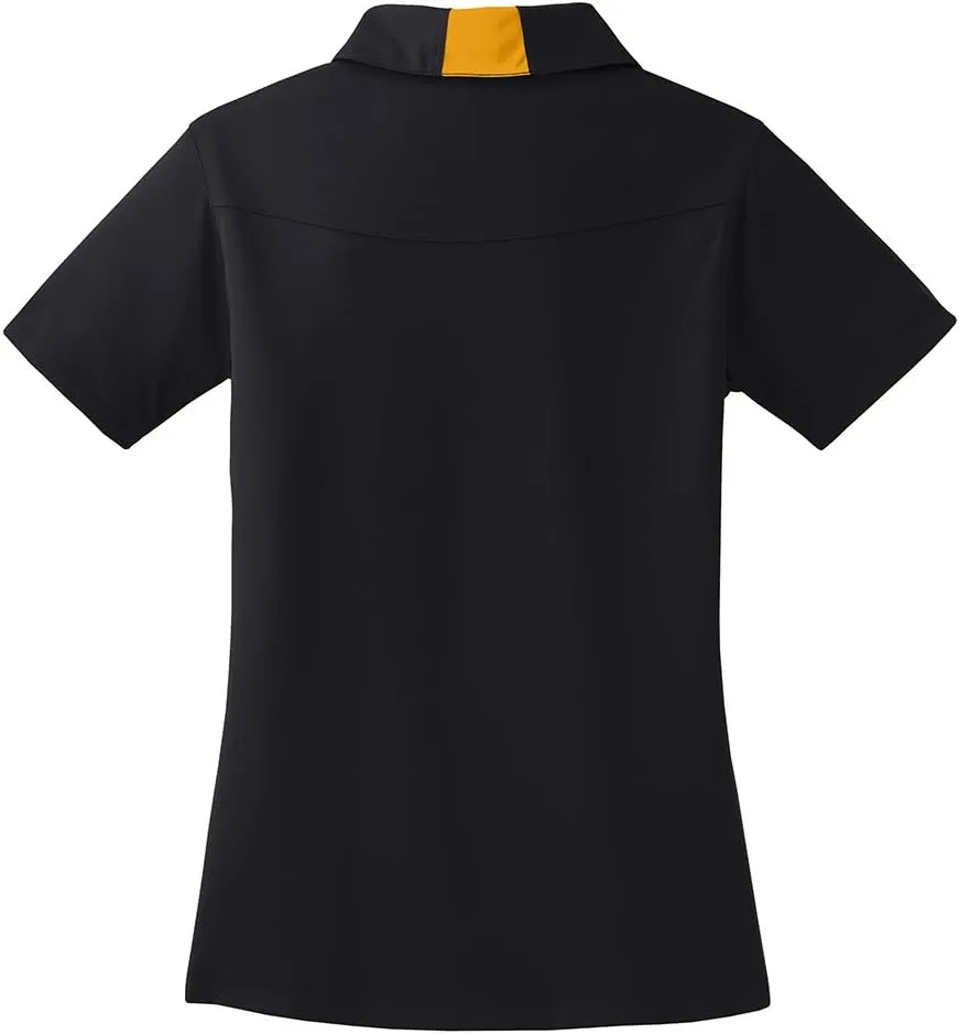 Ladies Moisture Wicking 2 Tone Micropique Golf Polos in Sizes XS-4XL