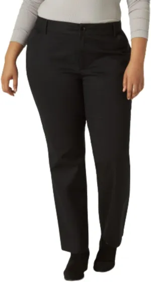 Lee Women's Plus Size Wrinkle Free Relaxed Fit Straight Leg Pant