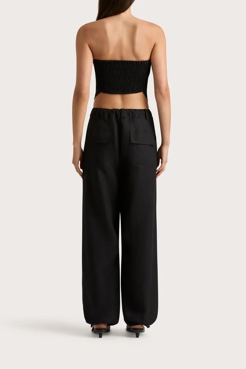 Linen Drawstring Pant