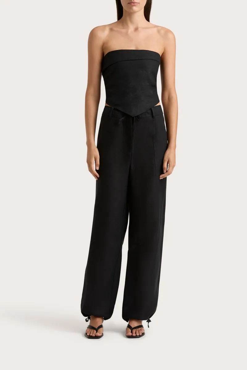 Linen Drawstring Pant