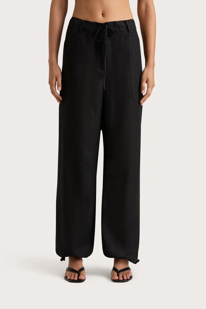 Linen Drawstring Pant