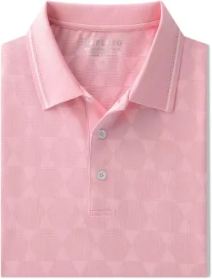 M MAELREG Mens Polo Shirts Short Sleeve Jacquard Performance Moisture Wicking Lightweight Casual Active Mens Golf Shirt