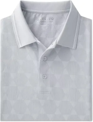 M MAELREG Mens Polo Shirts Short Sleeve Jacquard Performance Moisture Wicking Lightweight Casual Active Mens Golf Shirt