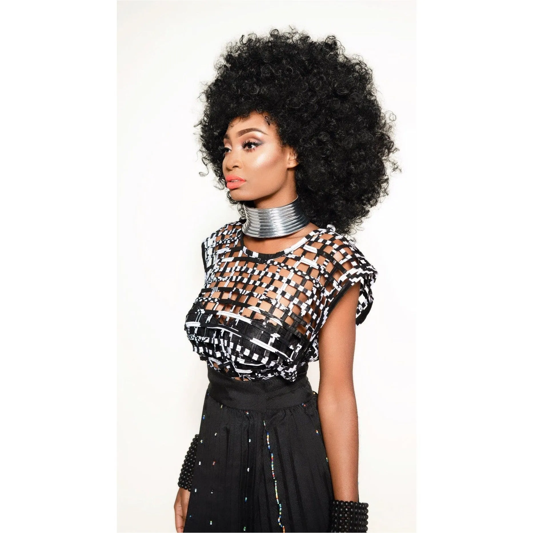 Mebolife laced Ankara convertible Cape/Top/ Scarf