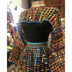 Mebolife laced Ankara convertible Cape/Top/ Scarf