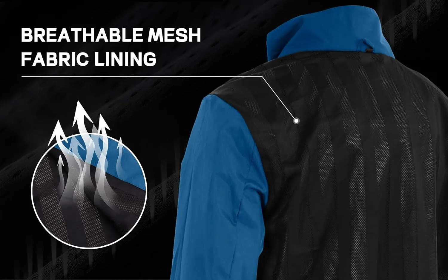 Men's Classic Windbreaker Jacket Lightweight All-Sport Waterproof Hiking Coat Detachable Hooded Windbreakers for Men