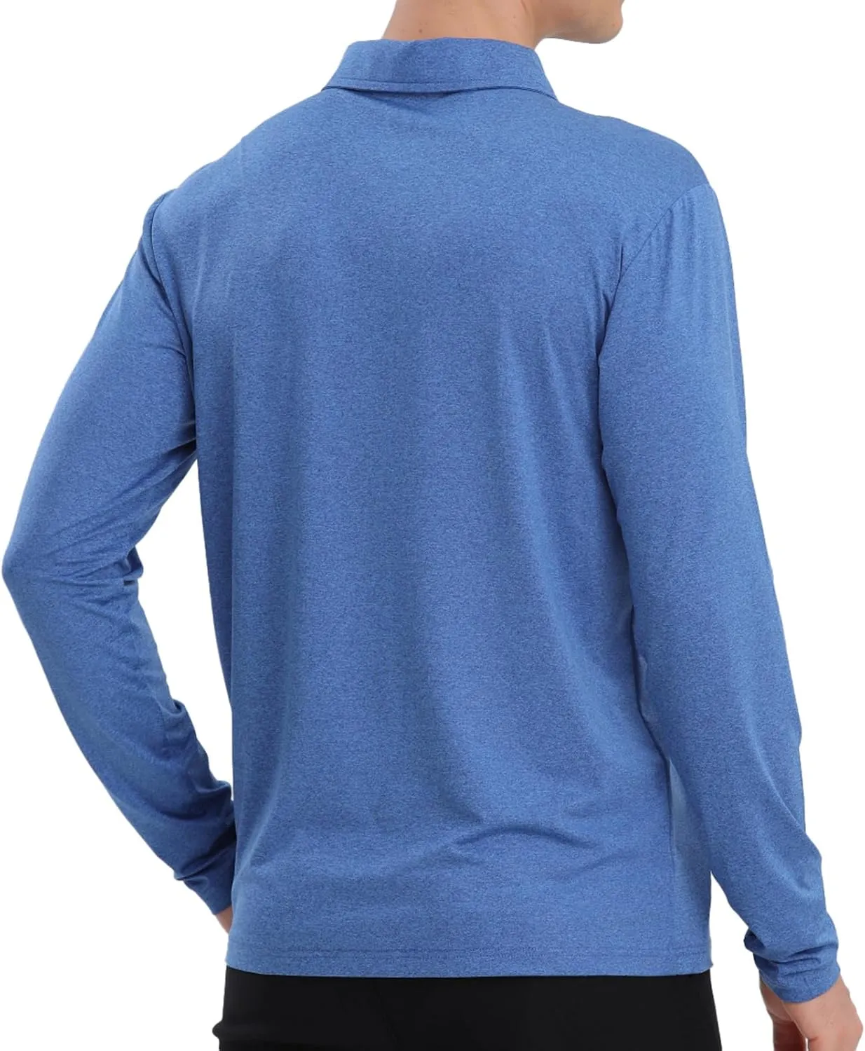 Men's Golf Polo Shirts,1 Pack/4 Pack Long Sleeve Quick Dry Athletic Casual Performance Collar Shirts for Men