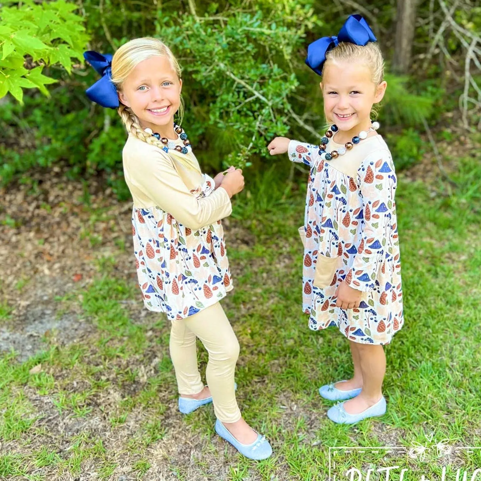 PETE   LUCY Fun in the Forest 2-Piece Set Pants Babydoll Top