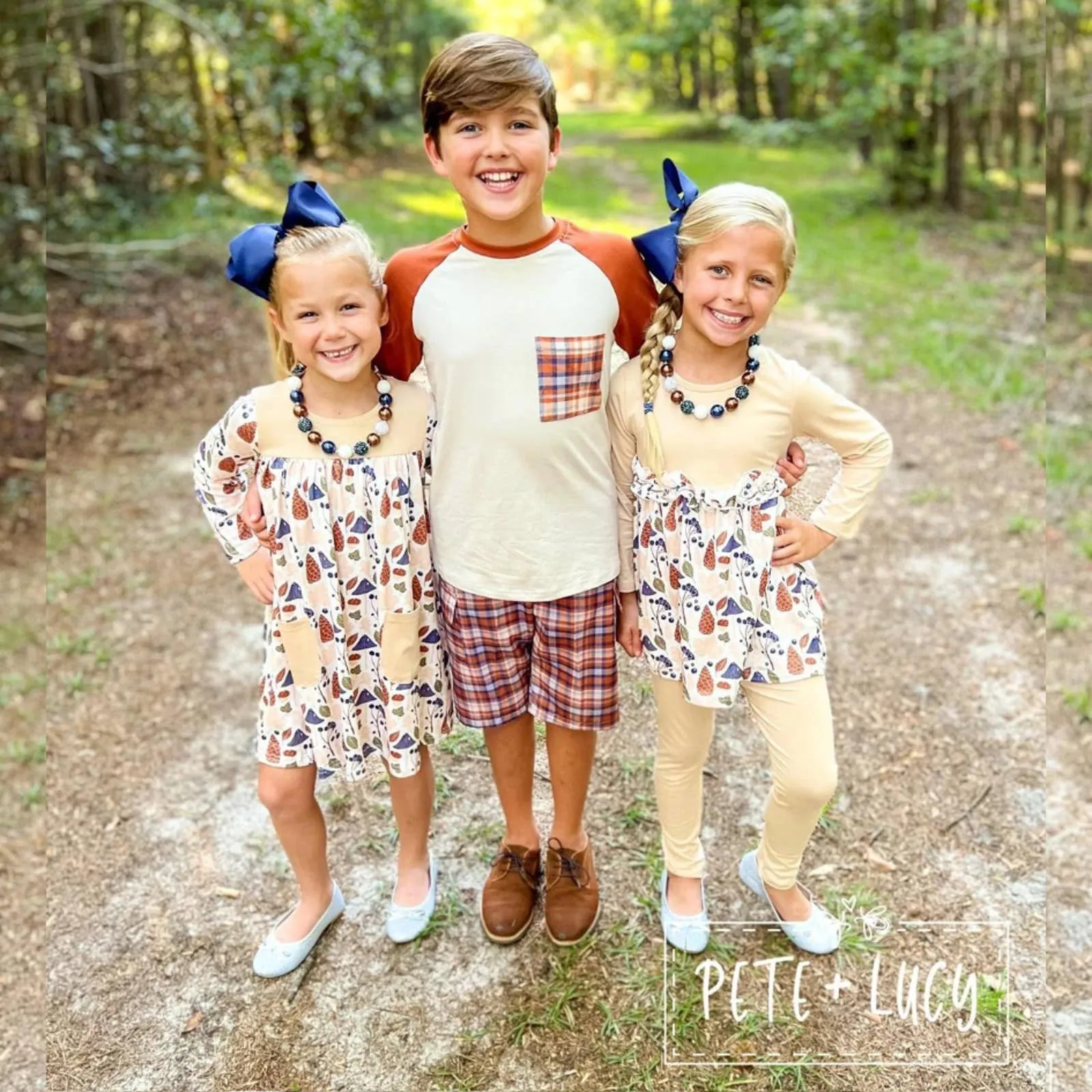 PETE   LUCY Fun in the Forest 2-Piece Set Pants Babydoll Top