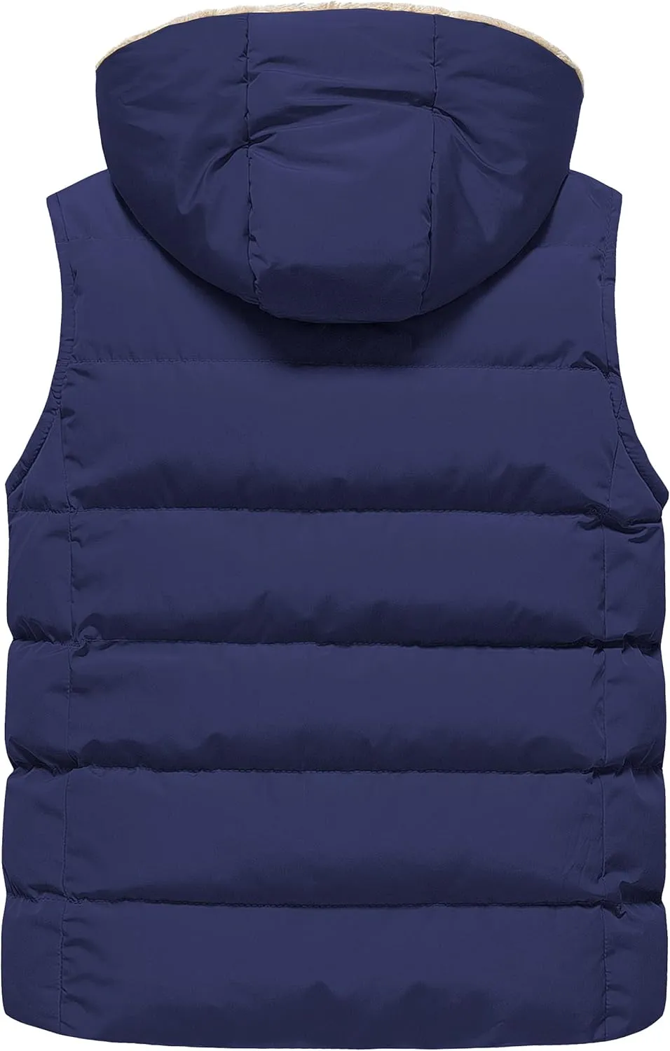 Pursky Girl's and Boy's Hooded Warm Puffer Vest Outerwear Soft Flannel Lined Insulation Waistcoat