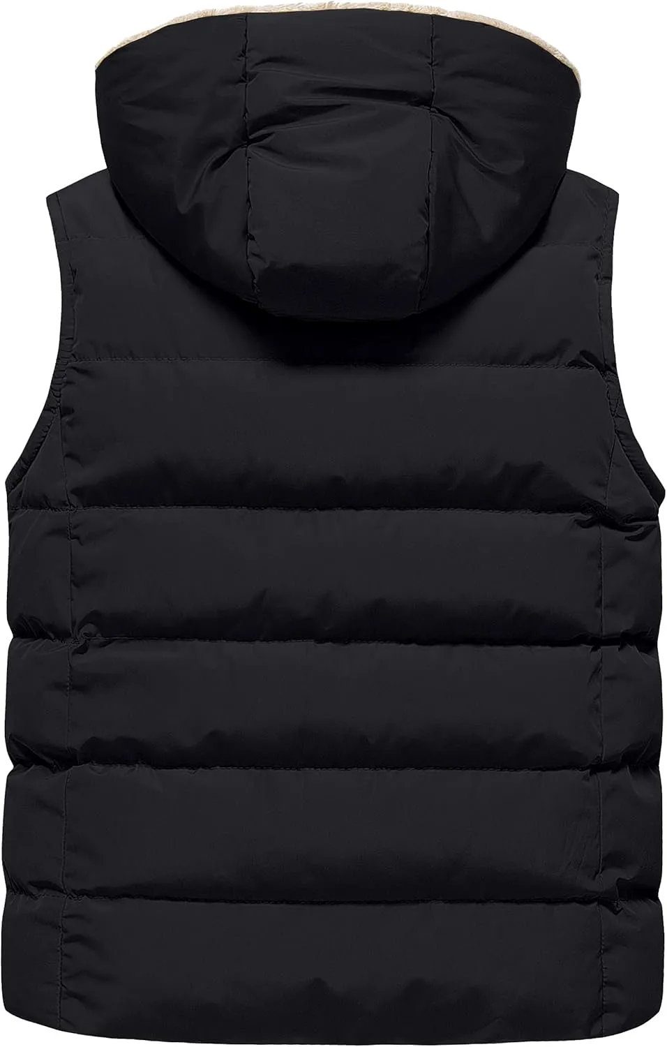 Pursky Girl's and Boy's Hooded Warm Puffer Vest Outerwear Soft Flannel Lined Insulation Waistcoat