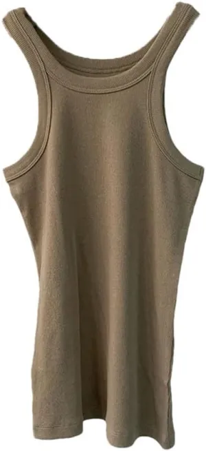 Ribbed Tank Tops for Women Sleeveless Cotton Skinny Tops Tees
