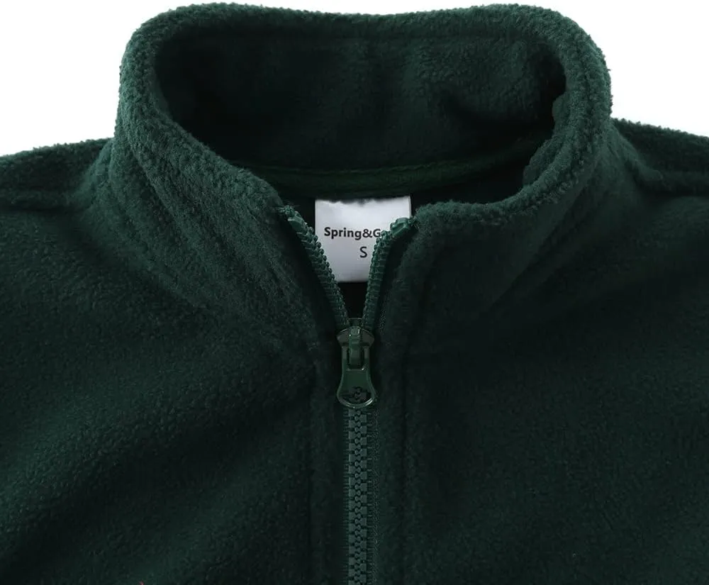 Spring&Gege Boys Full Zip Polar Fleece Vest Sleeveless Outwear Warm Jacket with Pockets (3-12 Years)