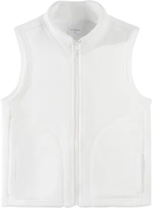 Spring&Gege Boys Full Zip Polar Fleece Vest Sleeveless Outwear Warm Jacket with Pockets (3-12 Years)