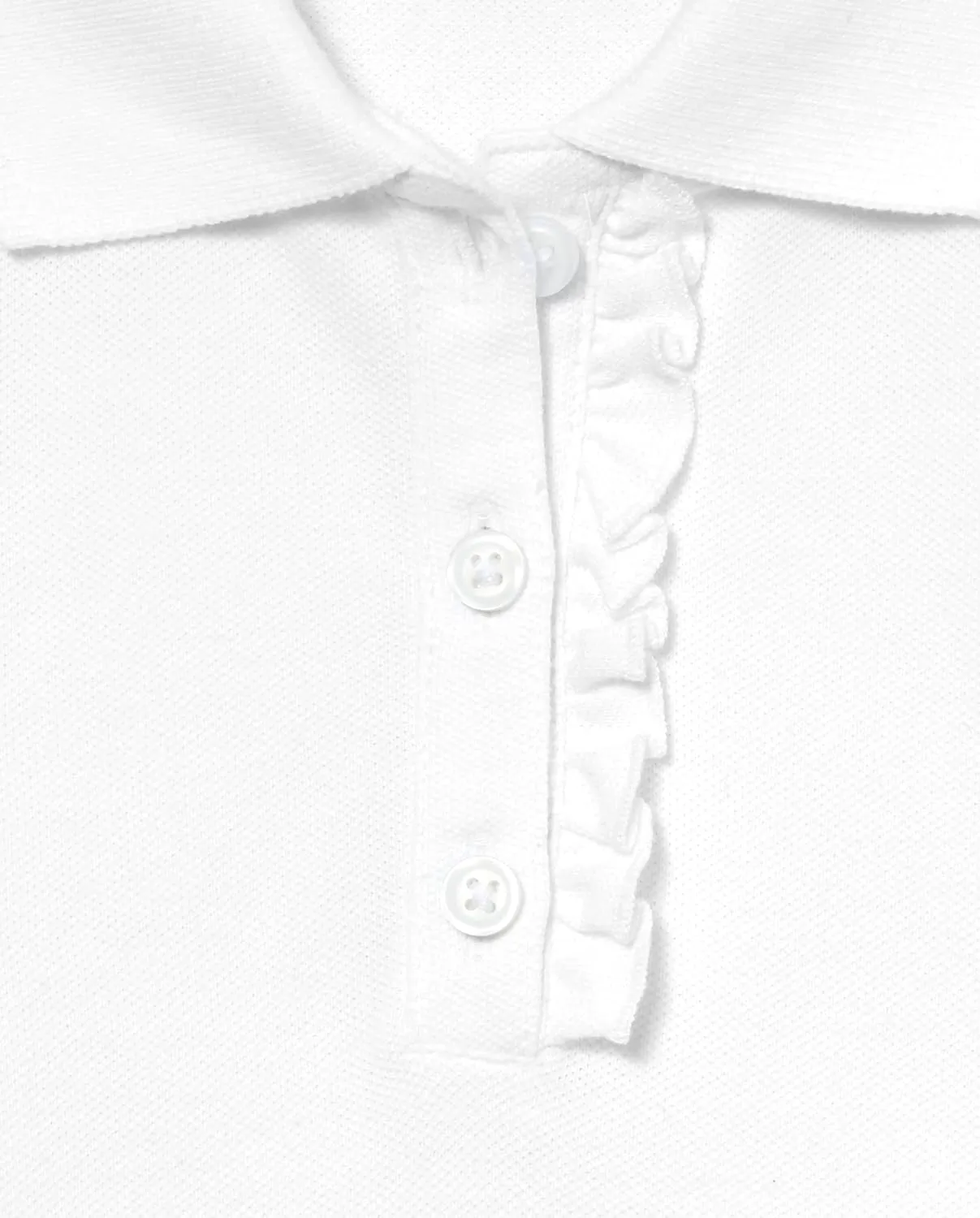 The Children's Place Girls' Multipack Long Sleeve Ruffle Pique Polos