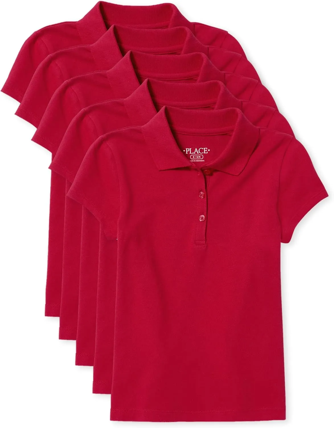 The Childrens Place Multipack Short Sleeve Pique Polo