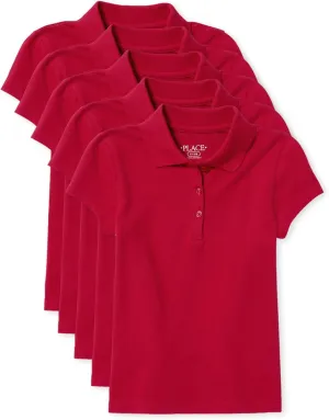 The Childrens Place Multipack Short Sleeve Pique Polo